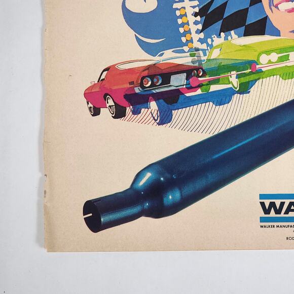 Walker Blue Swinger Print Ad 1970 Rod & Custom Magazine Sound of the Blues Retro - Picture 4 of 6